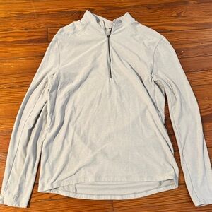 Light Gray Lululemon lightweight quarter zip